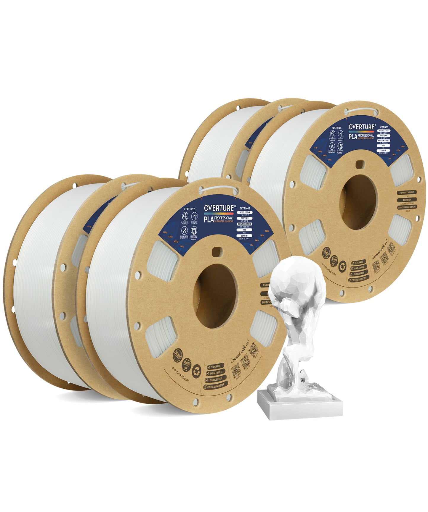 PLA Professional 1.75MM 4-PACK