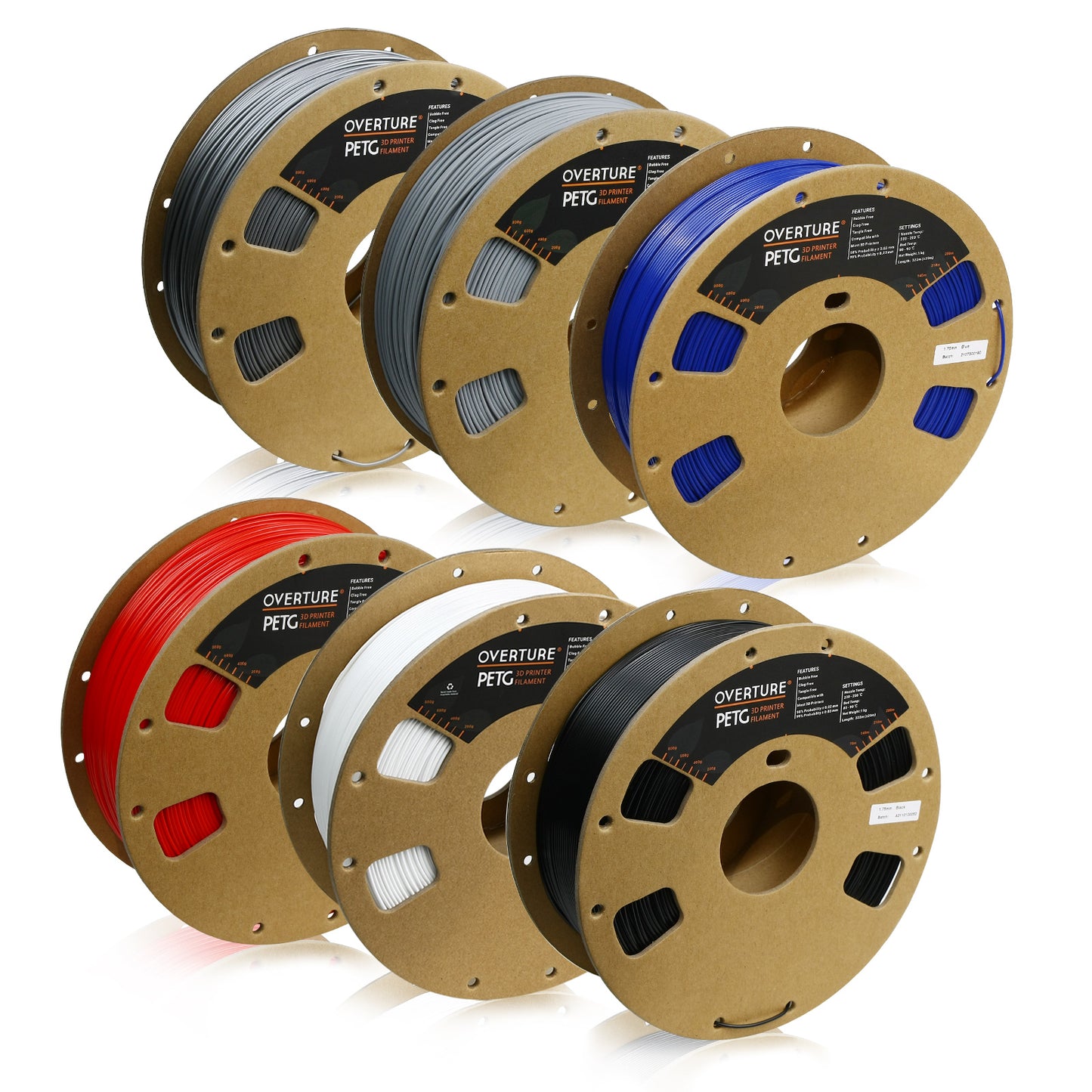 BASIC PETG 1.75MM 6-PACK