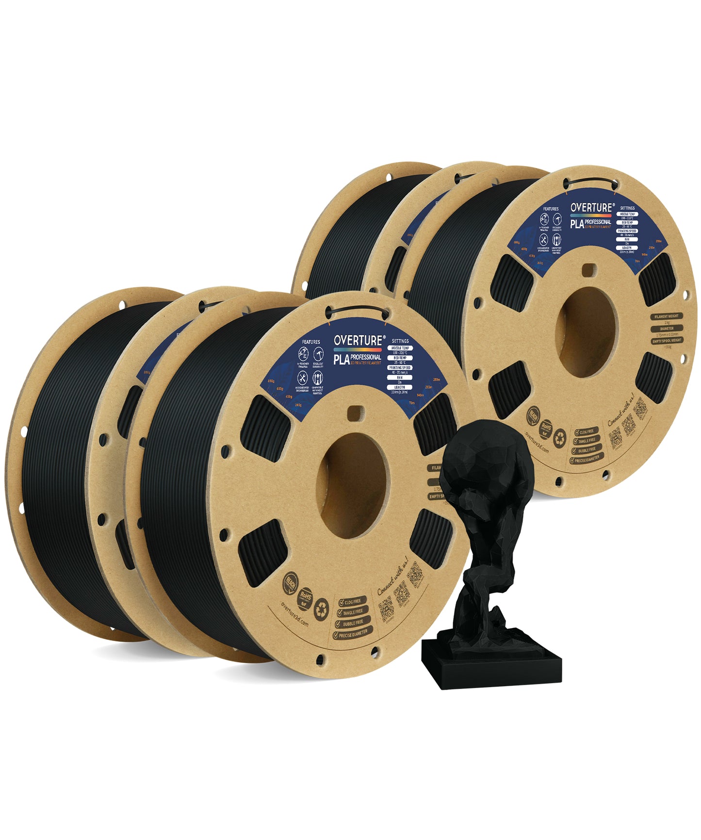 PLA Professional 1.75MM 4-PACK