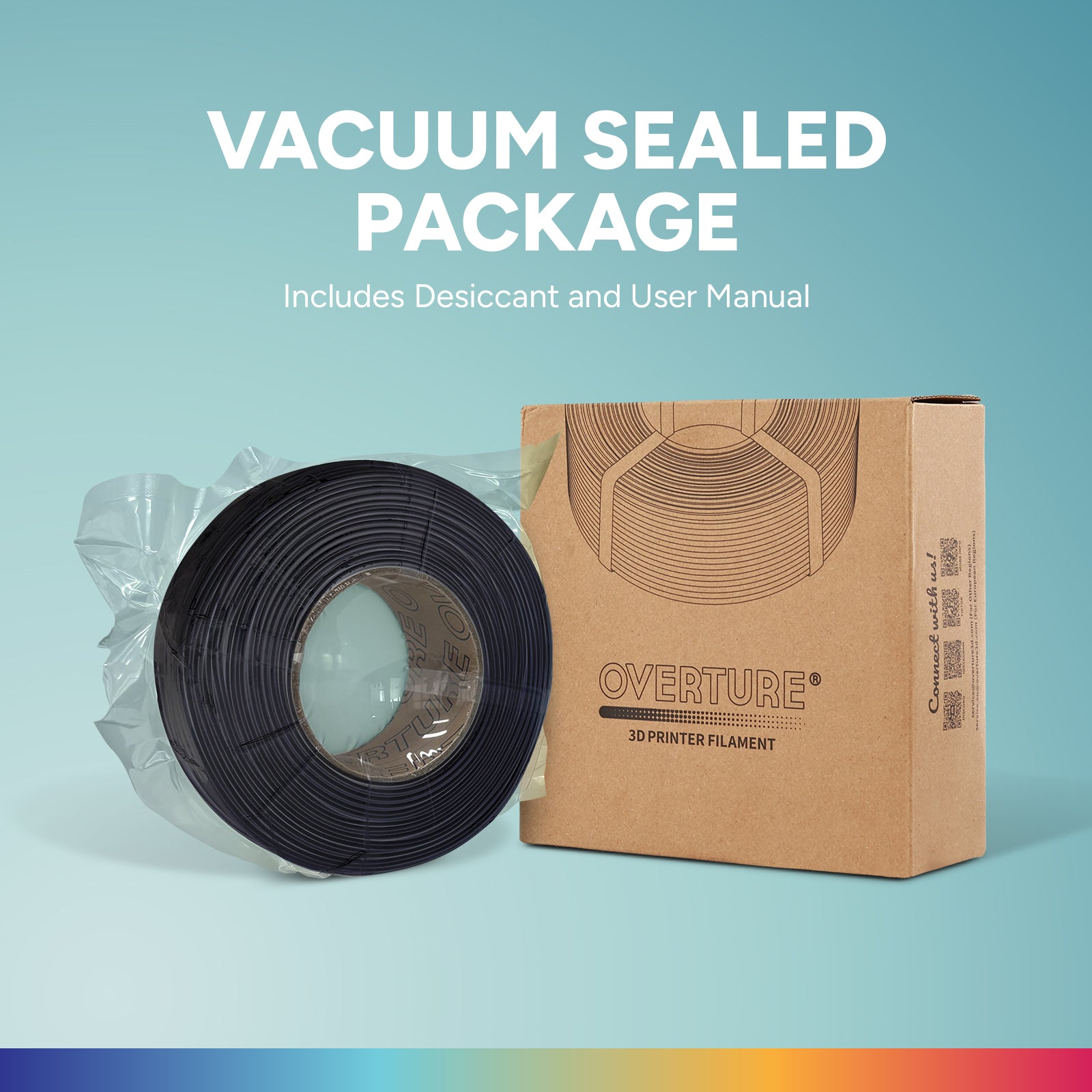 Overture PLA Refill 3D Printer Filament 1.75mm - Overture 3D